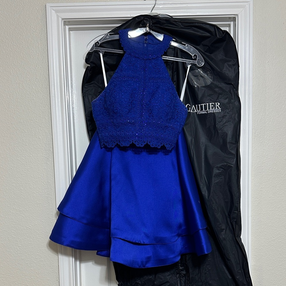 Alyce Paris Royal Blue 2-piece Homecoming Dress